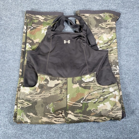 Under Armour Jackets & Blazers - Under Armour Stealth Coldgear Storm Camo Hunting Bibs Womens XXL Fleece Lined